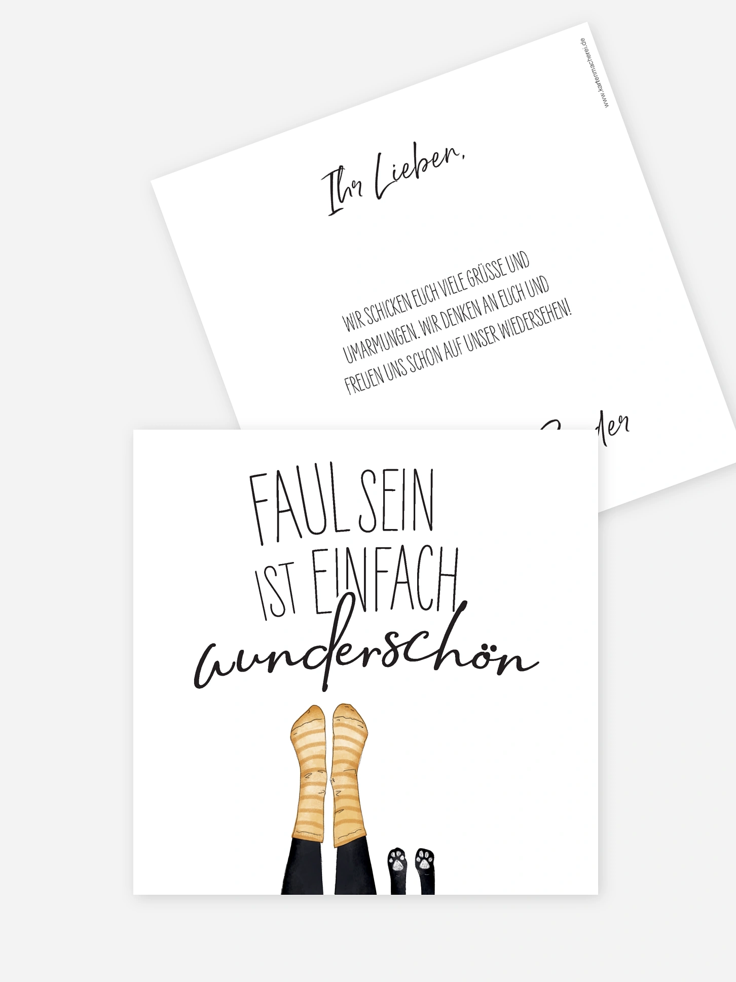 Grußkarte Entspannung