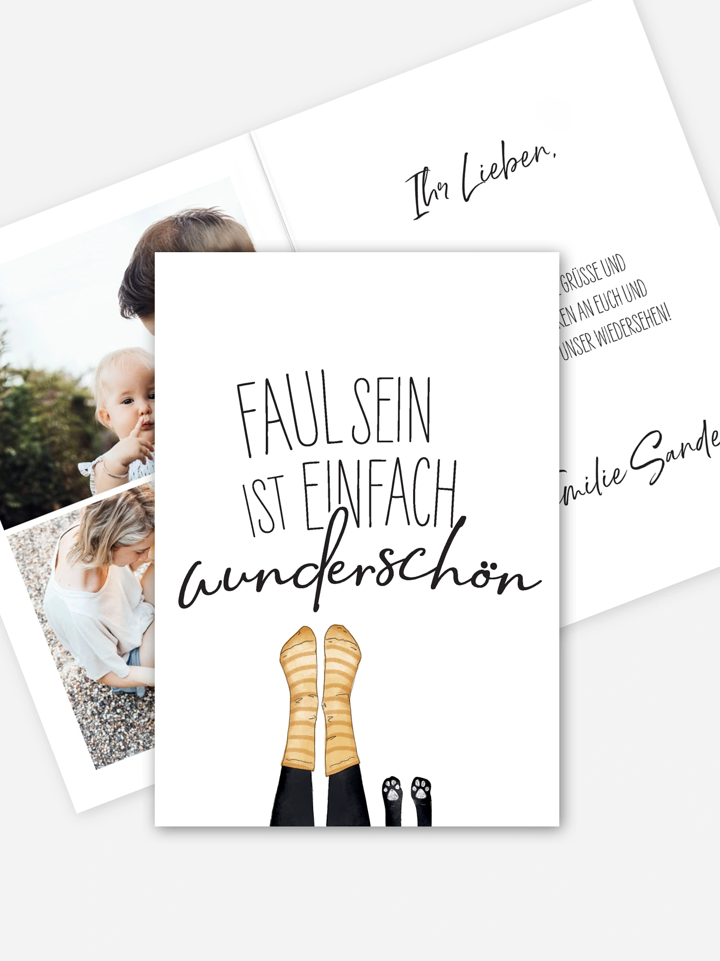 Grußkarte Entspannung