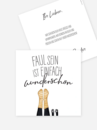 Grußkarte Entspannung