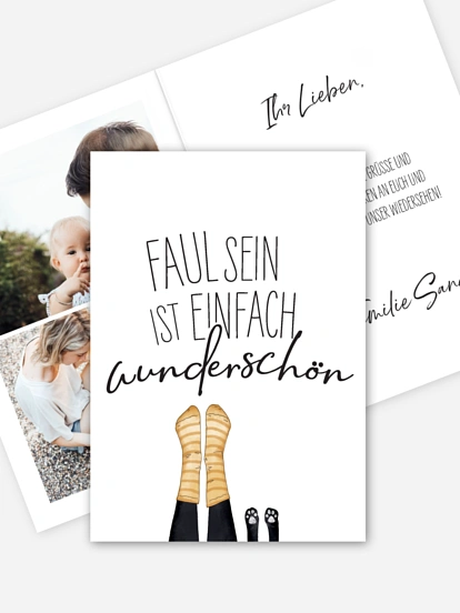 Grußkarte Entspannung