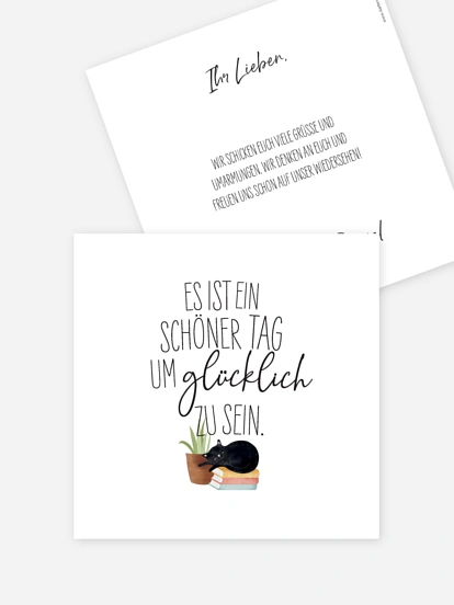 Grußkarte Schöner Tag