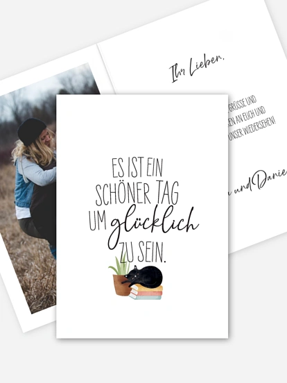 Grußkarte Schöner Tag