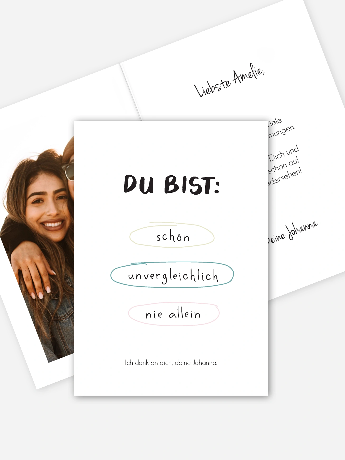 Grußkarte Du bist
