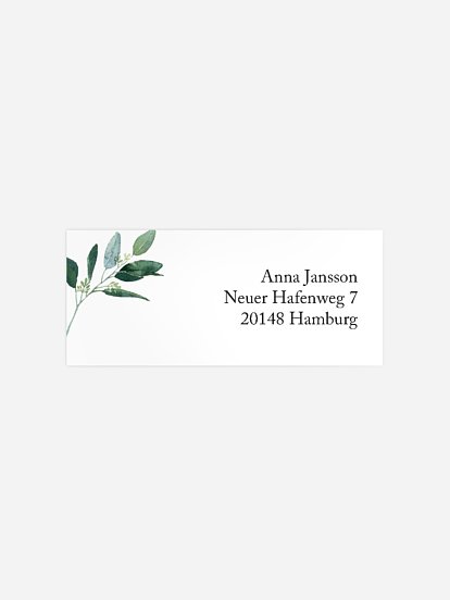 Absenderaufkleber Geburtstag Blumenzahl