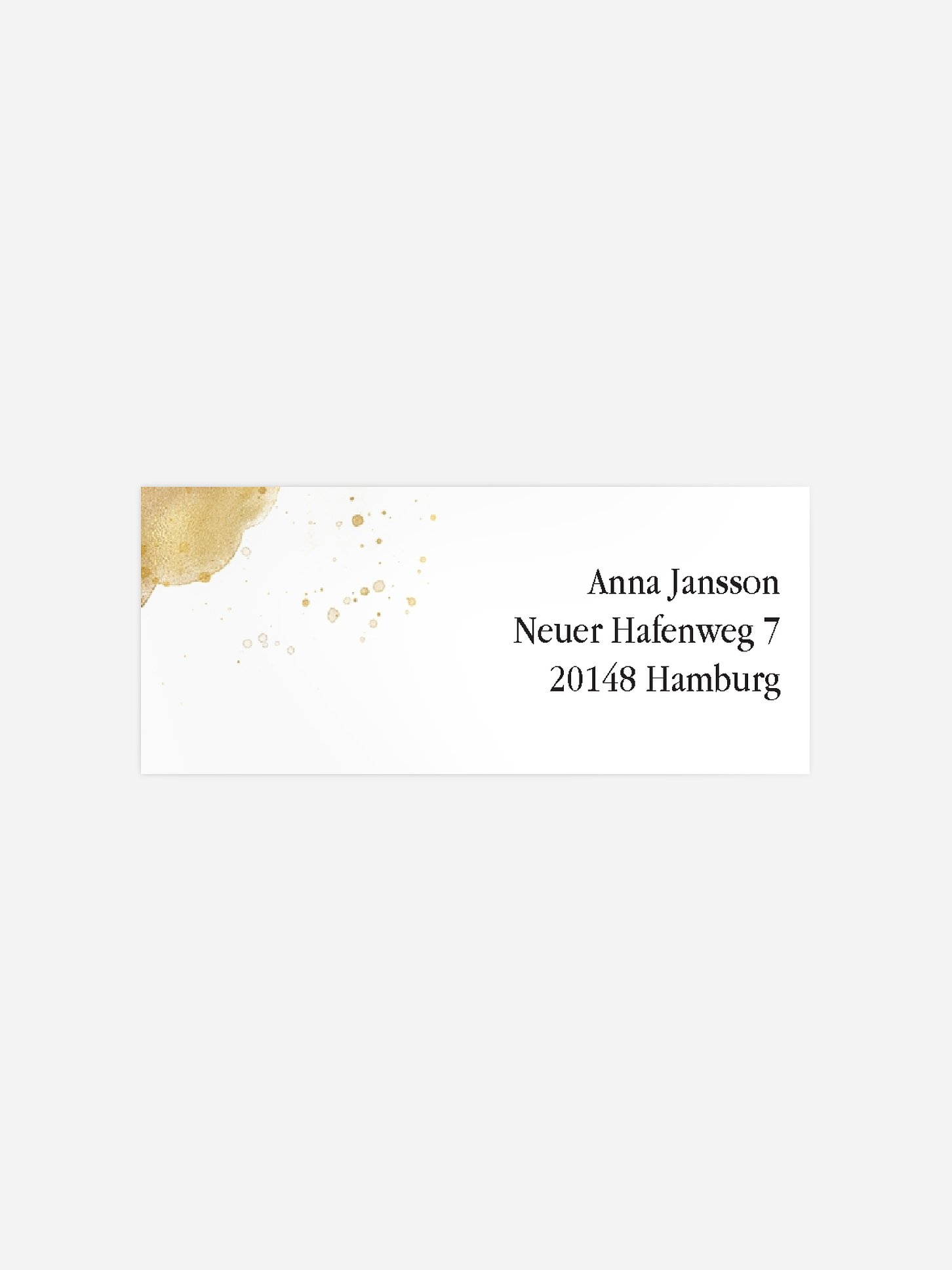 Absenderaufkleber Geburtstag Champagnerglas