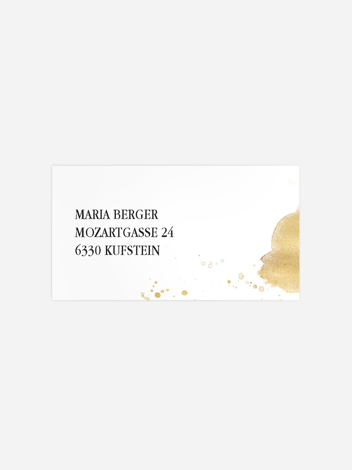 Empfängeraufkleber Geburtstag Champagnerglas