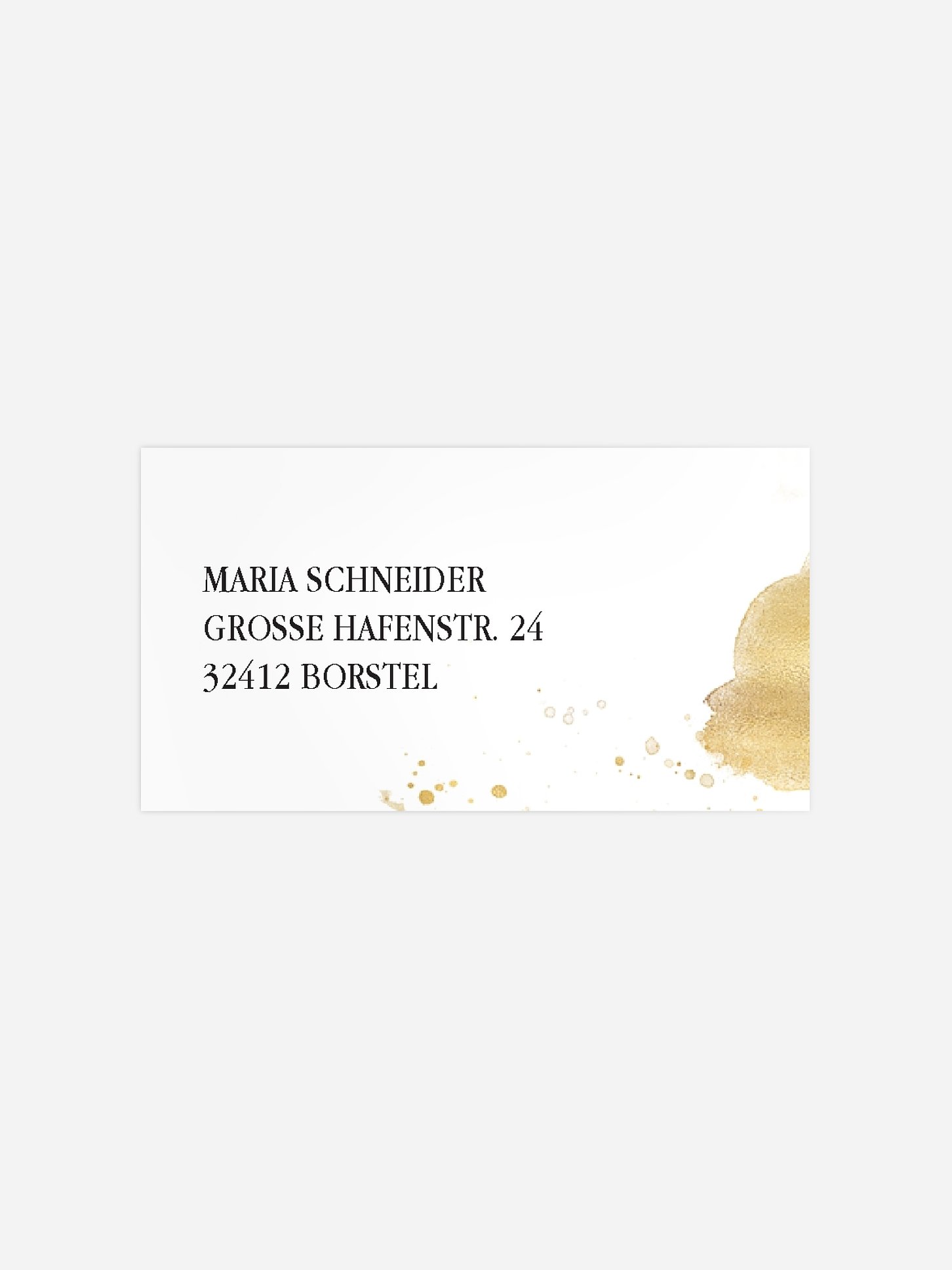 Empfängeraufkleber Geburtstag Champagnerglas