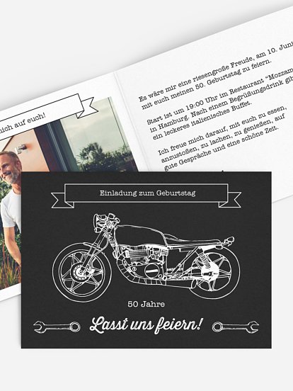 Geburtstagsspruche 50 Motorradfahrer