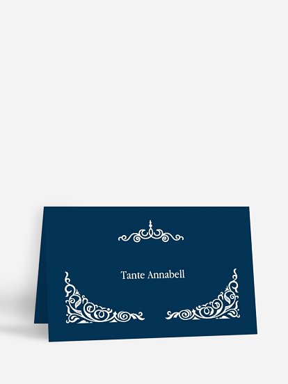 Tischkarte Geburtstag Vintage Jubiläum