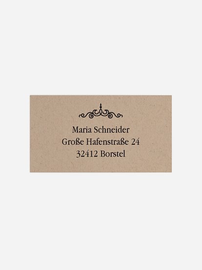 Empfängeraufkleber Geburtstag Vintage Jubiläum