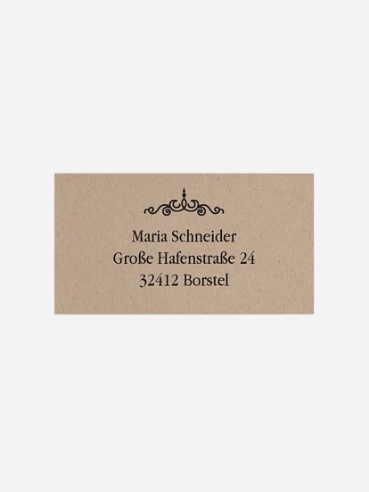 Empfängeraufkleber Geburtstag Vintage Jubiläum