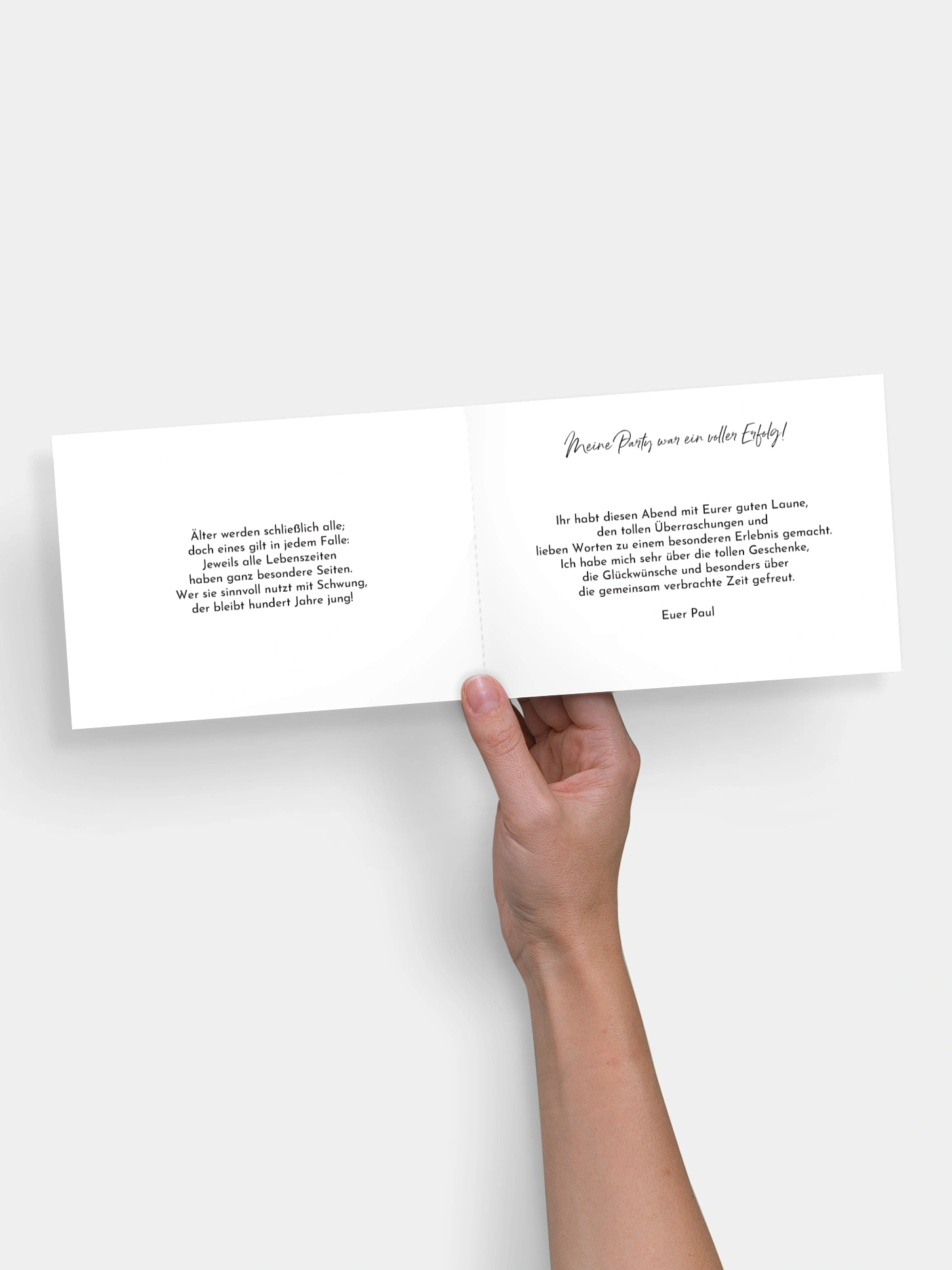 Dankeskarte Geburtstag Fotobuch