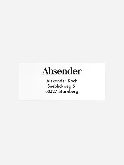 Absenderaufkleber Geburtstag Gin Bottle