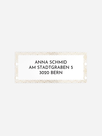 Absenderaufkleber Geburtstag Label