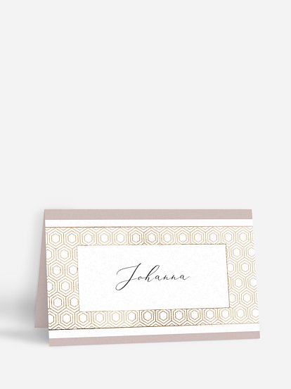 Tischkarte Geburtstag Label