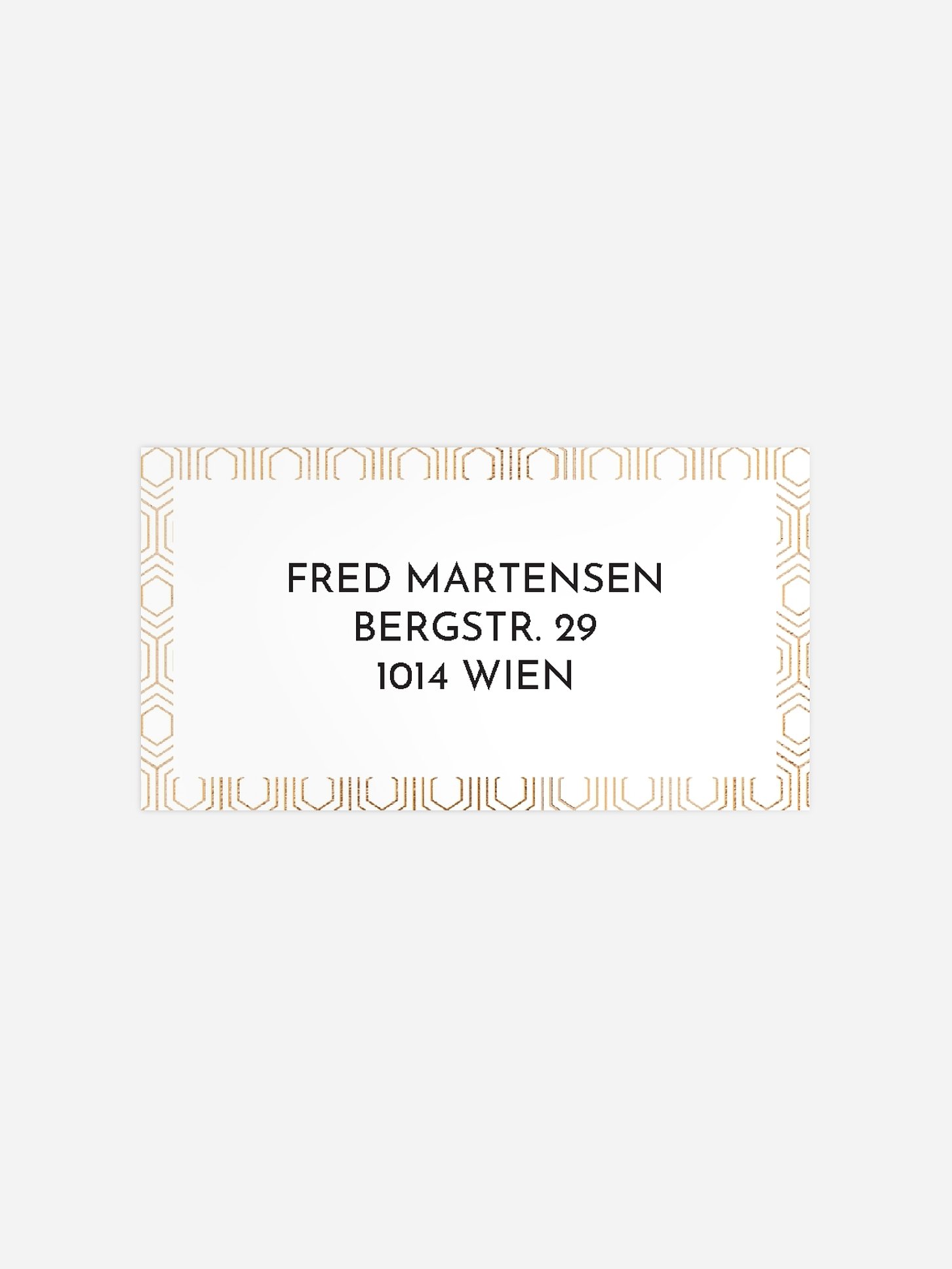 Empfängeraufkleber Geburtstag Label