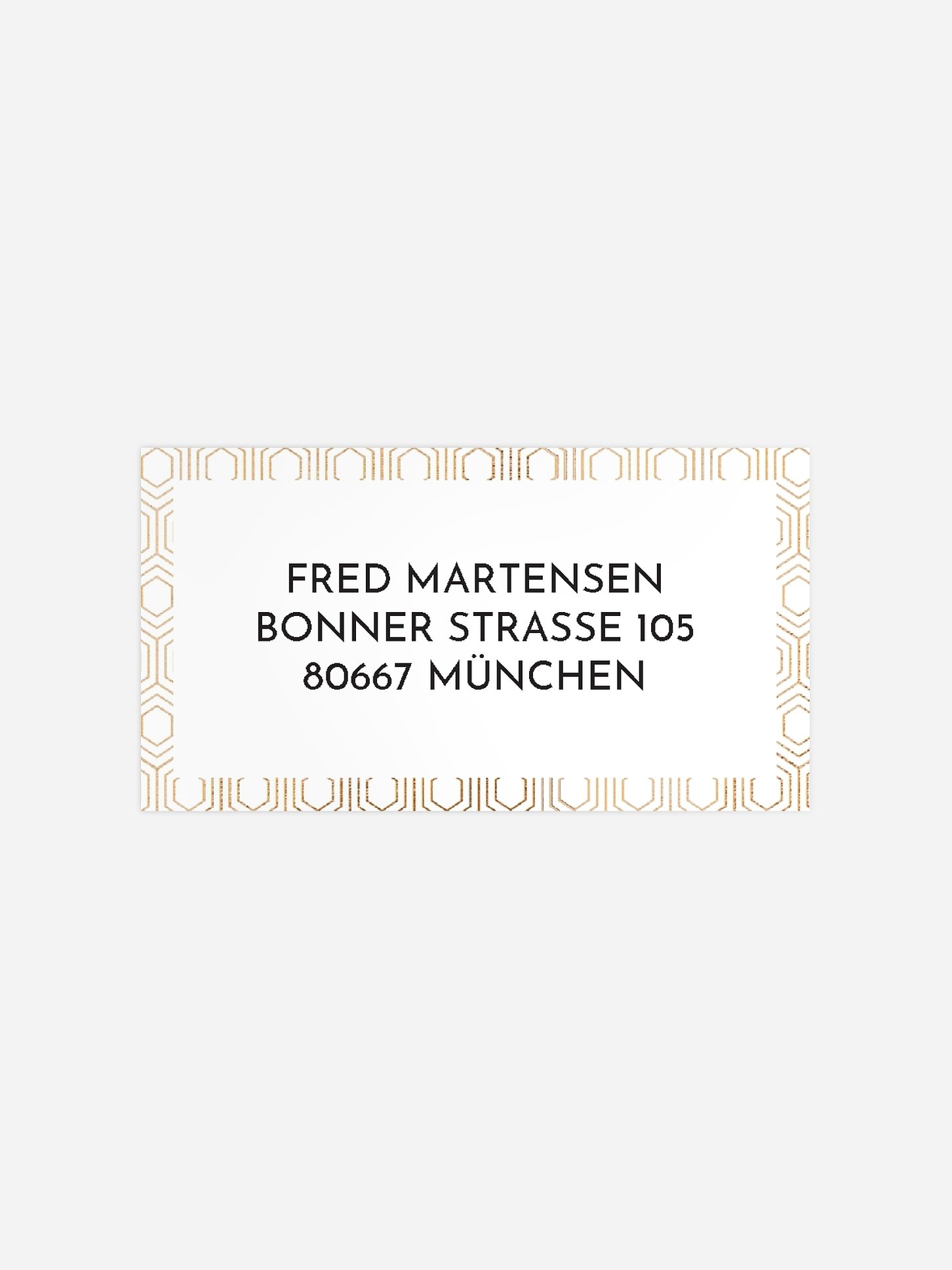 Empfängeraufkleber Geburtstag Label
