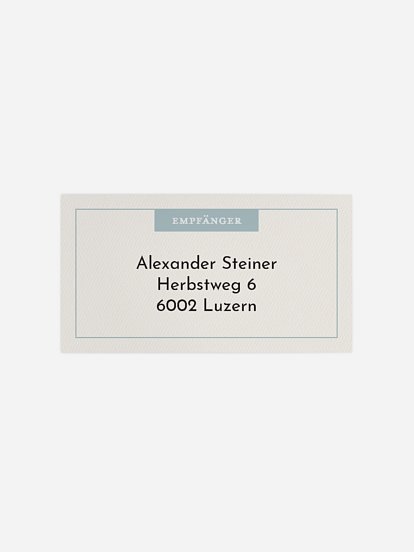 Empfängeraufkleber Geburtstag Quittenbaum