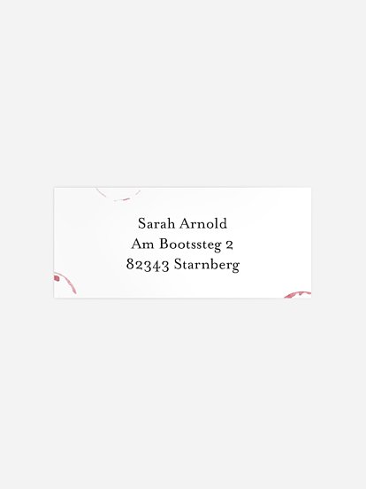 Absenderaufkleber Geburtstag Weinflasche