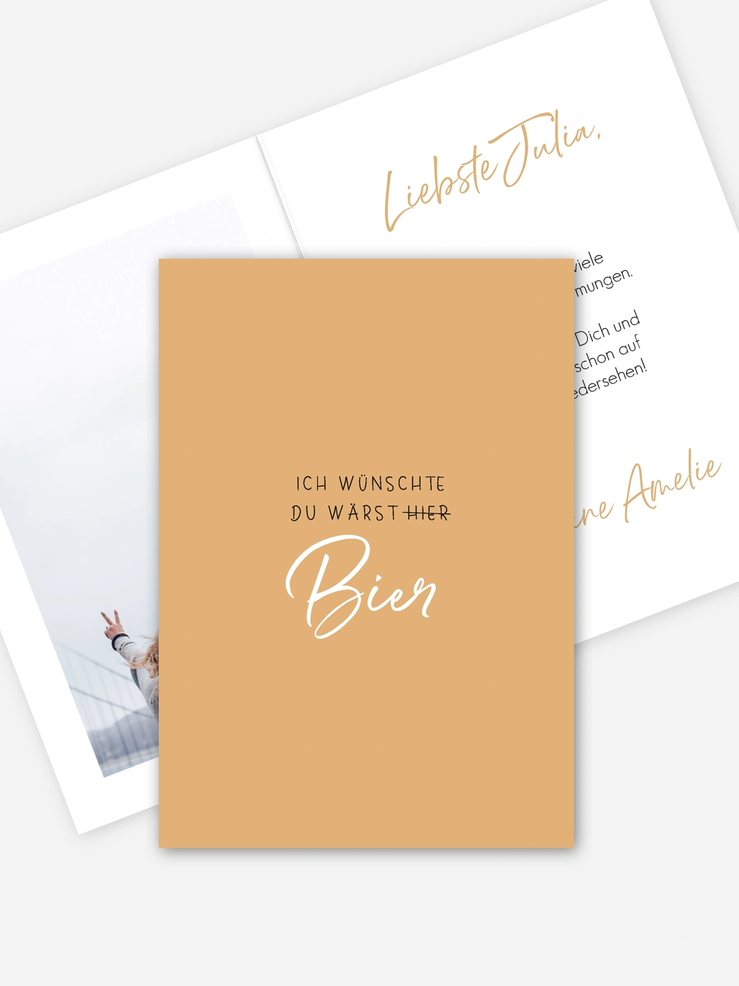 Grußkarte Bier
