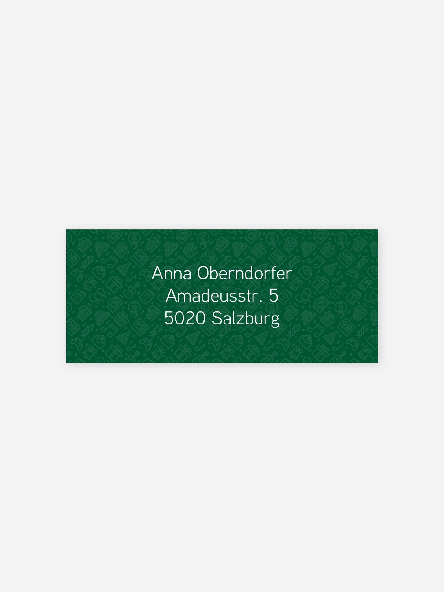 Absenderaufkleber Geburtstag Messenger