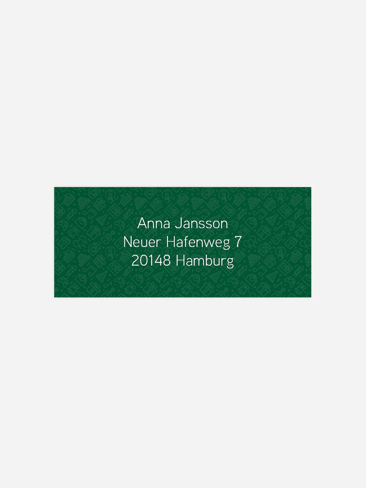 Absenderaufkleber Geburtstag Messenger