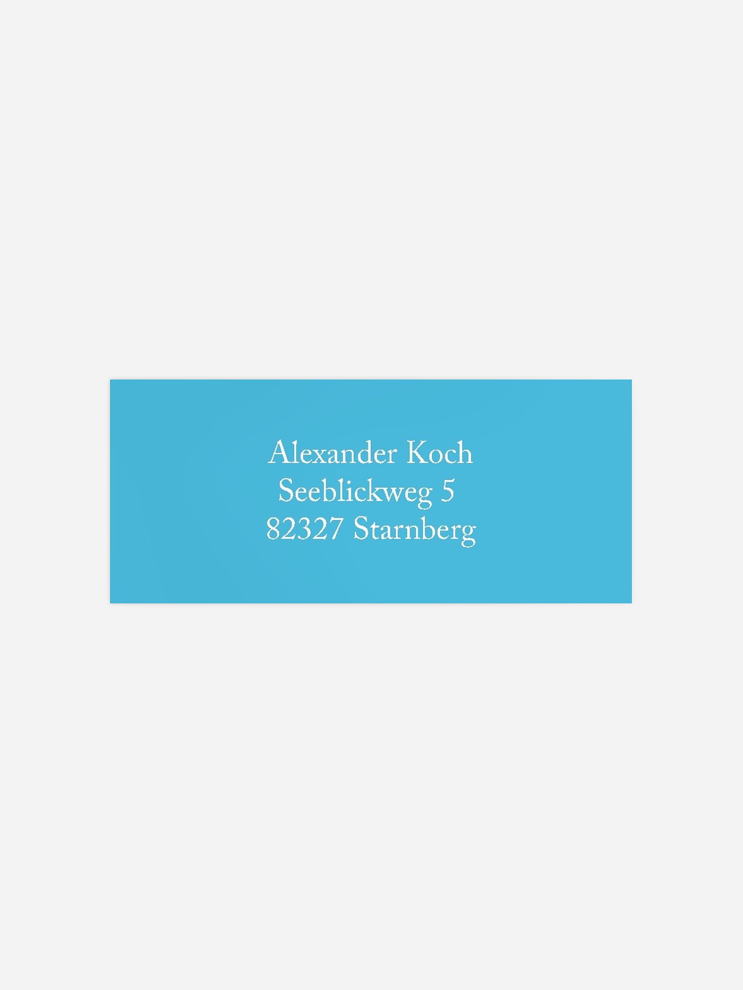 Absenderaufkleber Geburtstag Parkscheibe
