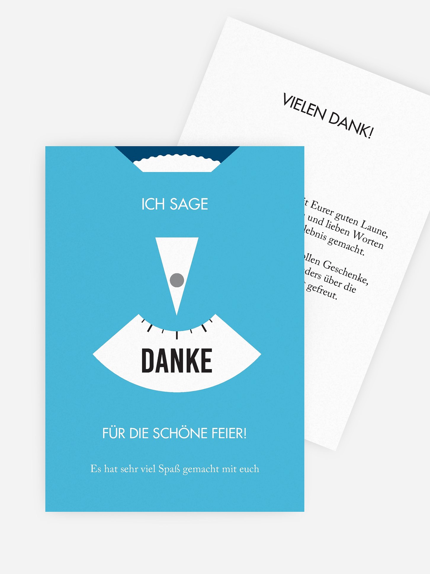 Dankeskarte Geburtstag Parkscheibe