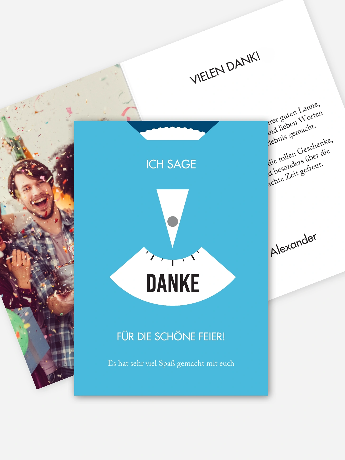 Dankeskarte Geburtstag Parkscheibe