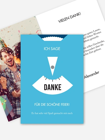 Dankeskarte Geburtstag Parkscheibe