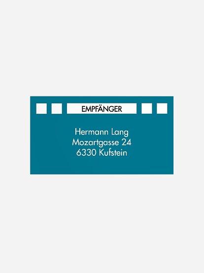 Empfängeraufkleber Geburtstag Bunte Party