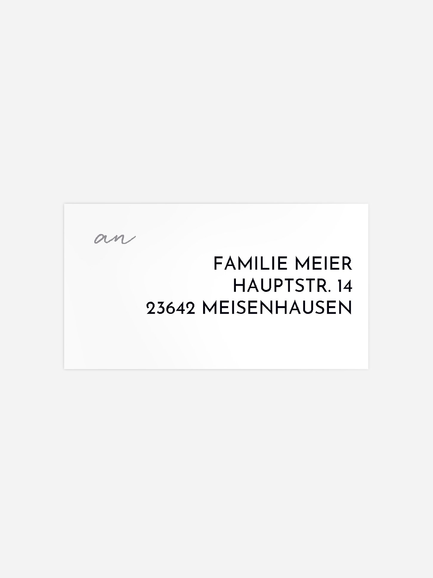 Empfängeraufkleber Trauer Adé