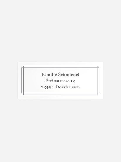 Absenderaufkleber Trauer Liebevolle Erinnerung