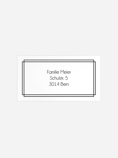 Empfängeraufkleber Trauer Liebevolle Erinnerung