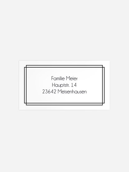 Empfängeraufkleber Trauer Liebevolle Erinnerung