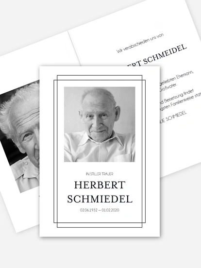 Trauerkarte Liebevolle Erinnerung