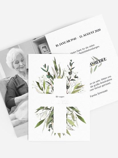 Trauerdanksagung Trauerzweige