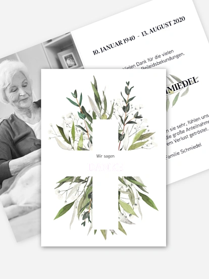 Trauerdanksagung Trauerzweige