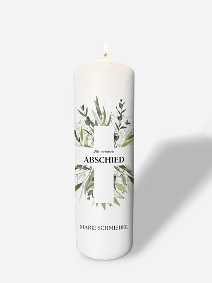 Trauerkerze Trauerzweige