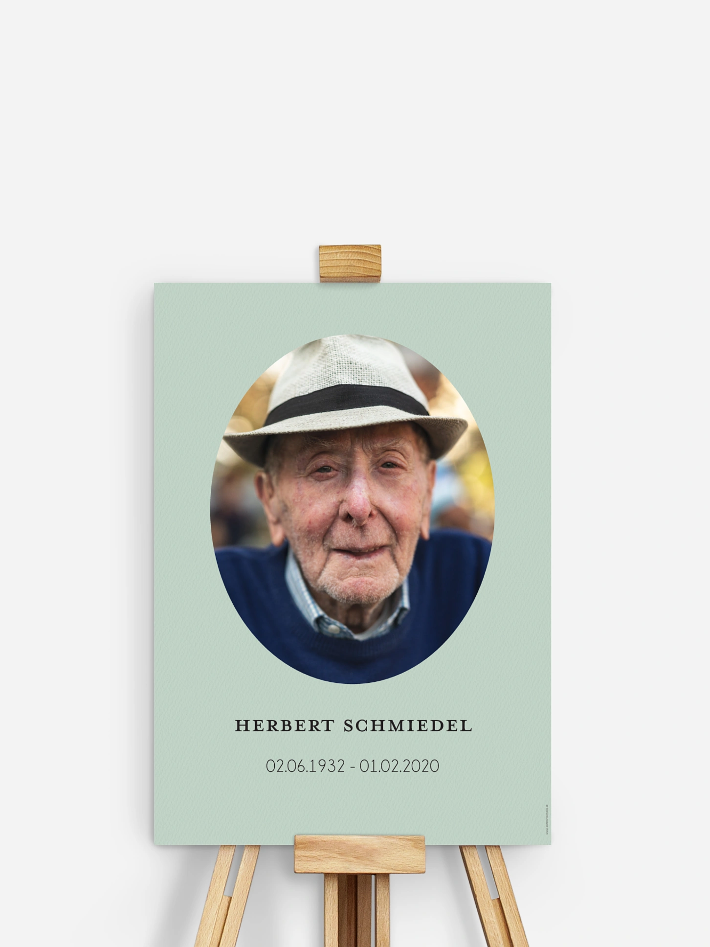 Wandbilder-Trauer Leaves Portrait