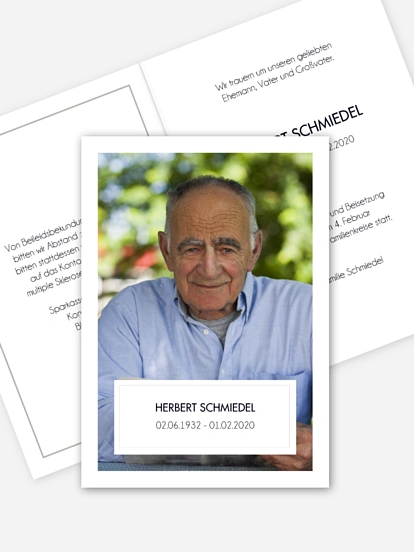 Trauerkarte Tiefe Verbundenheit