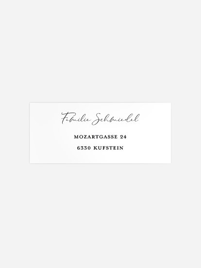 Absenderaufkleber Trauer In Memoriam