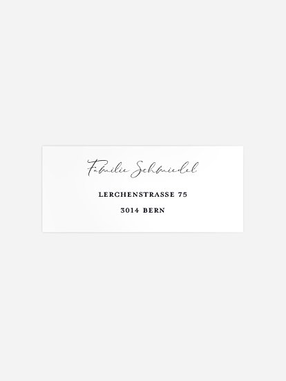 Absenderaufkleber Trauer In Memoriam