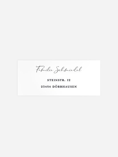 Absenderaufkleber Trauer In Memoriam