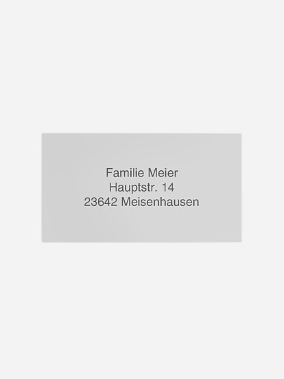 Empfängeraufkleber Trauer Die Liebe Bleibt