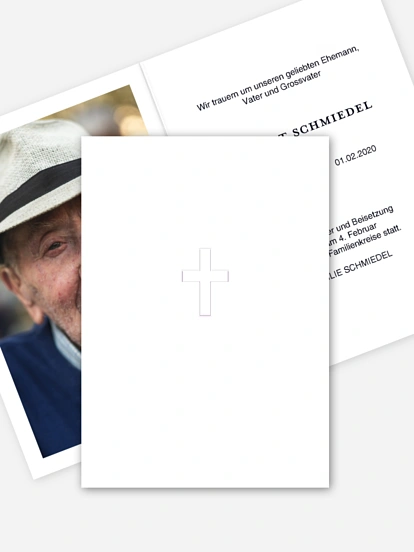 Trauerkarte Die Liebe Bleibt