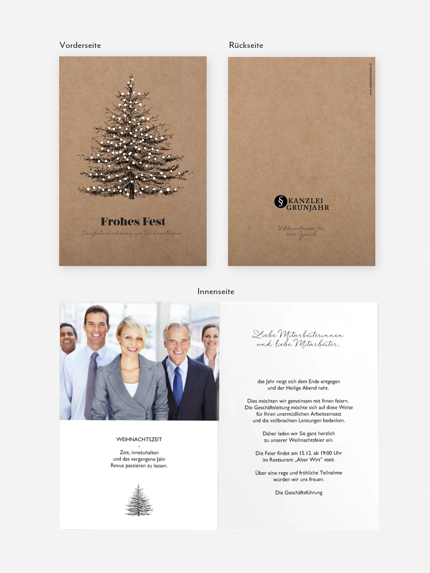 Weihnachtsfeier Pinetree