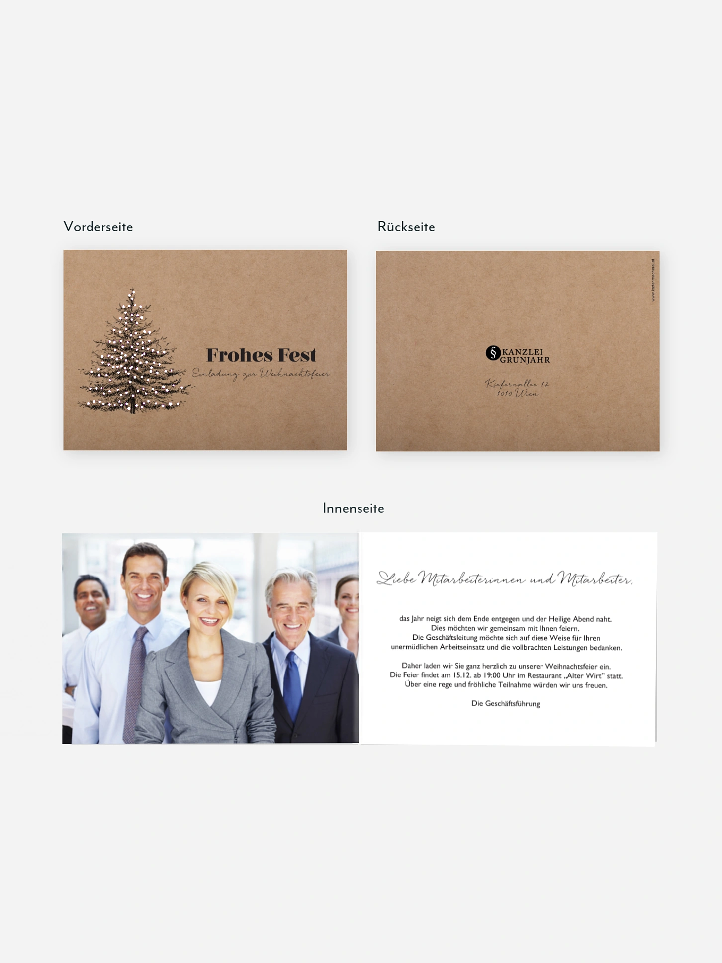 Weihnachtsfeier Pinetree