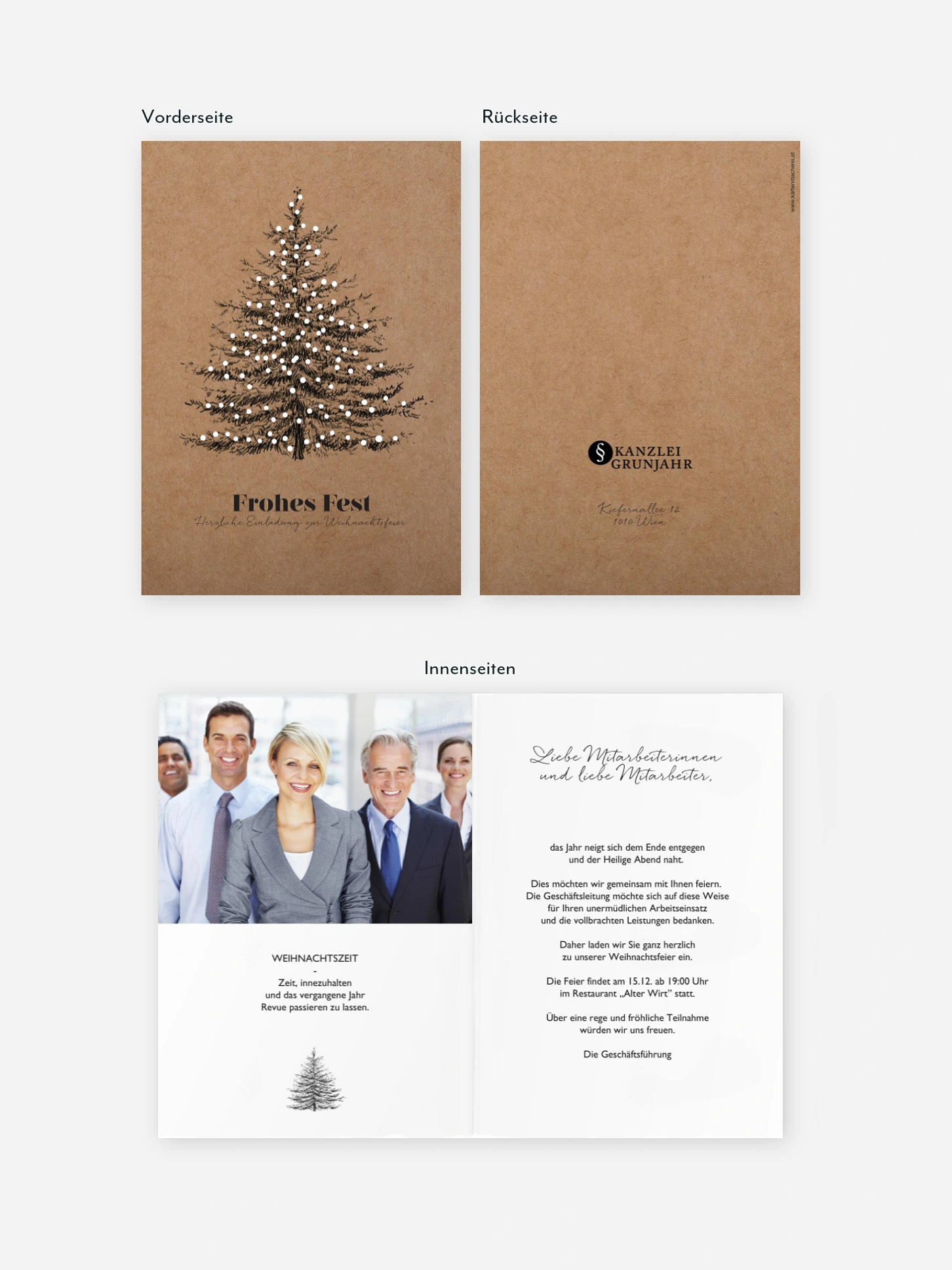 Weihnachtsfeier Pinetree