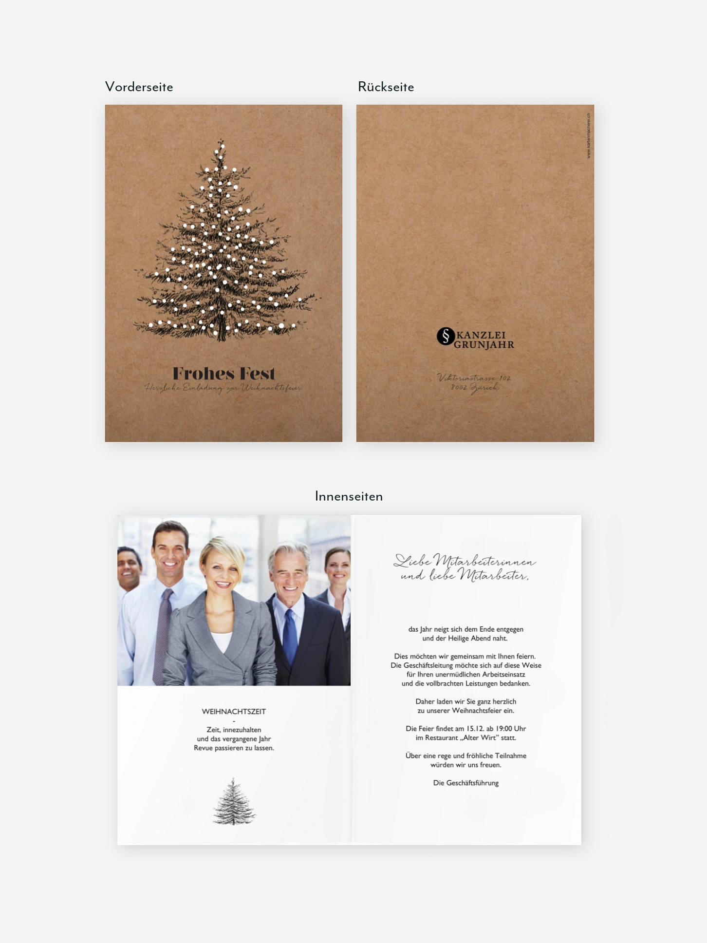 Weihnachtsfeier Pinetree